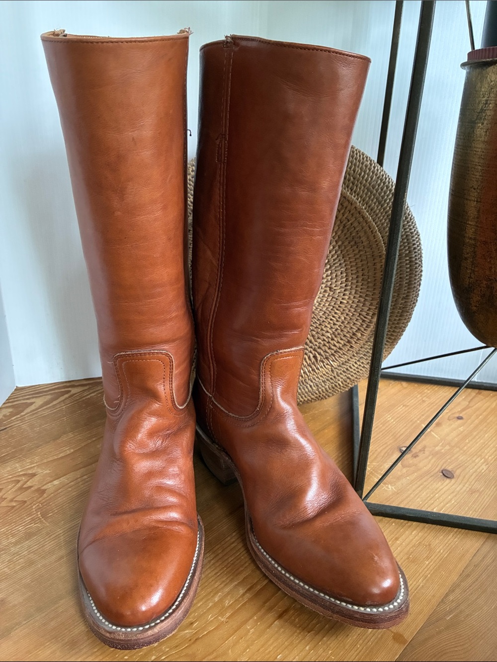 Vintage Frye Campus Tall Stovepipe Boots - 8D Mens - 10M Womens